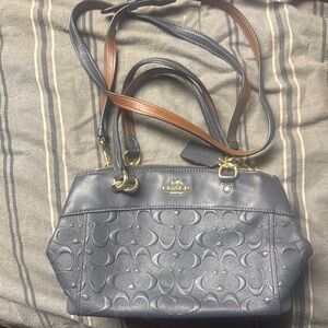 Coach Women's Blue Leather Bag